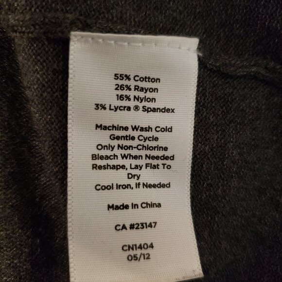 (EUC) Talbots Gray Long Sleeve Turtleneck Sweater (Size: Large) - Picture 8 of 8